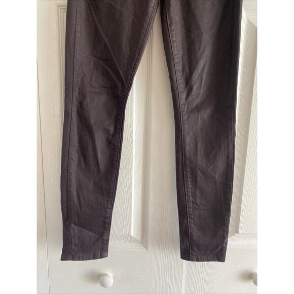 Paige Women's 26 Purple Verdugo Ankle Skinny Denim Pants Black Cherry Silk - Picture 4 of 9
